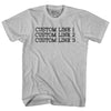 Custom Typewriter Font Adult Cotton T-shirt Tribe Lacrosse