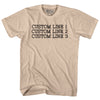 Custom Typewriter Font Adult Cotton T-shirt Tribe Lacrosse
