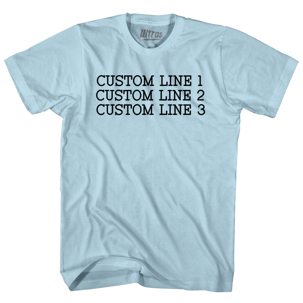 Custom Typewriter Font Adult Cotton T-shirt Tribe Lacrosse
