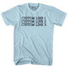 Custom Typewriter Font Adult Cotton T-shirt Tribe Lacrosse