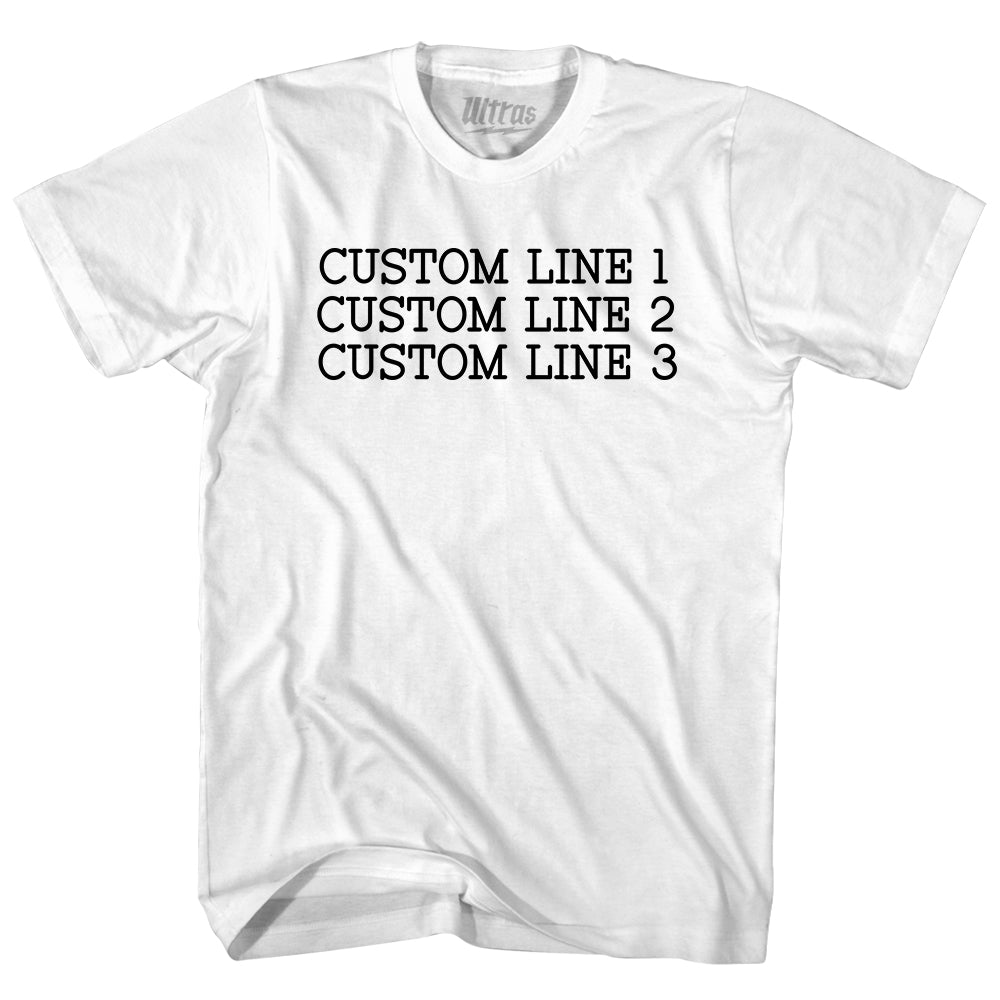 Custom Typewriter Font Womens Cotton Junior Cut T-Shirt Tribe Lacrosse
