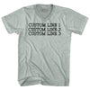 Custom Typewriter Font Adult Tri-Blend V-neck T-shirt Tribe Lacrosse