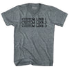 Custom Typewriter Font Tri-Blend V-neck Womens Junior Cut T-shirt Tribe Lacrosse