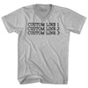 Custom Typewriter Font Adult Tri-Blend V-neck T-shirt Tribe Lacrosse