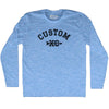 Custom XC Cross Country Running Adult Tri-Blend Long Sleeve T-shirt by Tribe Lacrosse