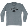 Custom XC Cross Country Running Adult Tri-Blend Long Sleeve T-shirt by Tribe Lacrosse