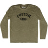 Custom XC Cross Country Running Adult Tri-Blend Long Sleeve T-shirt by Tribe Lacrosse