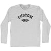 Custom XC Cross Country Running Adult Cotton Long Sleeve T-shirt by Tribe Lacrosse