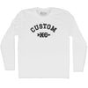 Custom XC Cross Country Running Adult Cotton Long Sleeve T-shirt by Tribe Lacrosse