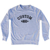 Custom XC Cross Country Running Adult Tri-Blend Sweatshirt by Tribe Lacrosse