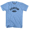 Custom XC Cross Country Running Adult Tri-Blend T-shirt by Tribe Lacrosse