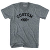 Custom XC Cross Country Running Adult Tri-Blend V-neck T-shirt by Tribe Lacrosse