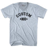 Custom XC Cross Country Running Adult Tri-Blend V-neck T-shirt by Tribe Lacrosse