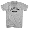 Custom XC Cross Country Running Adult Cotton V-neck T-shirt by Tribe Lacrosse