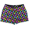 Easter Bunny Shorty Short Gym Shorts 2.5" Inseam Made In USA by Tribe Lacrosse