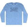 El Porto Surf Adult Tri-Blend Long Sleeve T-shirt by Tribe Lacrosse
