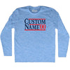 Election Custom Election Two Names And Year Adult Tri-Blend Long Sleeve T-shirt by Tribe Lacrosse