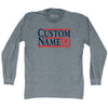 Election Custom Election Two Names And Year Adult Tri-Blend Long Sleeve T-shirt by Tribe Lacrosse