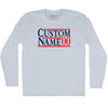 Election Custom Election Two Names And Year Adult Tri-Blend Long Sleeve T-shirt by Tribe Lacrosse