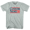 Election Custom Election Two Names And Year Adult Tri-Blend T-shirt by Tribe Lacrosse