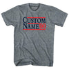 Election Custom Election Two Names And Year Adult Tri-Blend T-shirt by Tribe Lacrosse