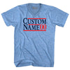Election Custom Election Two Names And Year Adult Tri-Blend V-neck T-shirt by Tribe Lacrosse