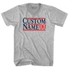 Election Custom Election Two Names And Year Adult Cotton V-neck T-shirt by Tribe Lacrosse
