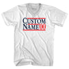 Election Custom Election Two Names And Year Adult Tri-Blend V-neck T-shirt by Tribe Lacrosse
