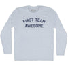 First Team Awesome Adult Tri-Blend Long Sleeve T-shirt by Tribe Lacrosse
