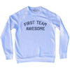 First Team Awesome Adult Tri-Blend Sweatshirt by Tribe Lacrosse