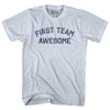 First Team Awesome Adult Tri-Blend T-shirt by Tribe Lacrosse