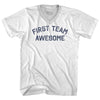 First Team Awesome Adult Tri-Blend V-neck T-shirt by Tribe Lacrosse