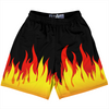 Flame Pattern Lacrosse Shorts Made In USA  by Tribe Lacrosse