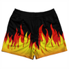 Flame Pattern Rugby Shorts Made In USA  by Tribe Lacrosse