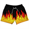 Flame Pattern 5" Swim Shorts Made in USA  by Tribe Lacrosse