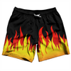 Flame Pattern Swim Shorts 7" Made in USA  by Tribe Lacrosse