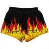 Flame Pattern Womens & Girls Sport Shorts End Made In USA  by Tribe Lacrosse