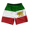 Free Iran Country Flag Athletic Running Fitness Exercise Shorts 7" Inseam Shorts Made In USA by Tribe Lacrosse
