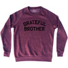Grateful Brother Adult Tri-Blend Sweatshirt by Tribe Lacrosse