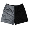Grey Dark And Black Quad Color Rugby Shorts Made In USA by Tribe Lacrosse
