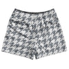 Grey Dark And White Houndstooth Rugby Shorts Made In USA by Tribe Lacrosse