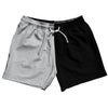 Grey Medium And Black Quad Color 5" Swim Shorts Made In USA by Tribe Lacrosse