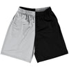 Grey Medium And Black Quad Color Lacrosse Shorts Made In USA by Tribe Lacrosse