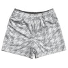 Grey Medium And White Houndstooth Rugby Shorts Made In USA by Tribe Lacrosse