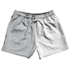 Grey Medium And White Quad Color 5" Swim Shorts Made In USA by Tribe Lacrosse