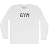 Gym Adult Cotton Long Sleeve T-shirt by Tribe Lacrosse