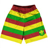 Hawaii Kanaka Maoli Flag Basketball Practice Shorts Made In USA by Tribe Lacrosse