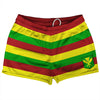 Hawaii Kanaka Maoli Flag Shorty Short Gym Shorts 2.5" Inseam Made In USA by Tribe Lacrosse