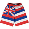 Hawaii State Flag 9" Inseam Lacrosse Shorts by Tribe Lacrosse