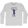 Hey Jude Soccer Celebration Adult Cotton Long Sleeve T-shirt by Tribe Lacrosse